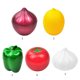 thumbnail image 3 of OOKWE - Recipiente para verduras y alimentos de cocina creativo, para cebolla, ajo, tomate, limón, pimiento verde, refrigerador, caja de almacenamiento fresca, 3 of 8