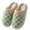 Green-01, variant on Xfvqtps Women Fuzzy Slippers Checkered Slipper Fluffy Furry Fleece Lining Soft Thick Sole Memory Foam Slip on Non-Slip Comfortable Cozy Indoor Warm Winter EVA House Slippers