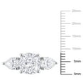 thumbnail image 3 of Everly Women's Created Moissanite Sterling Silver Engagement Ring, 3 of 9