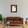 thumbnail image 2 of 30x24 Wooden Mirror Carved | Traditional Handcrafted Vintage Scroll Brown Wood Mirror | DecorShore, 2 of 7