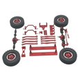thumbnail image 1 of KLKCMS 1/16 RC Upgrades Kit Crossbeam Front and Rear Shock for C64 DIY Trucks red, 1 of 9