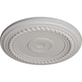 thumbnail image 3 of Ekena Millwork 19 5/8"OD x 1 1/2"P Alexandria Rope Ceiling Medallion (Fits Canopies up to 4 5/8"), Hand-Painted Ultra Pure White, 3 of 6