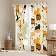 thumbnail image 3 of Homewish Cartoon Kitten Kids Black Out Curtains, Kawaii Anime Cat Curtains Pack of 2 (42x63 Each), Cute Love Heart Bedroom Curtains, Living Room Curtains Decor, 3 of 6