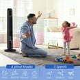 thumbnail image 4 of HOMCOM Freestanding Tower Fan Cooling for Home Bedroom with 3 Speed, 12h Timer, Oscillating, Tilt, LED Panel, Remote Controller, Black, 4 of 10