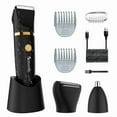 thumbnail image 2 of Rechargeable 3 IN 1 Electric Groin Hair Trimmer, a Waterproof Multifunctional Hair Trimmer for Arm, Leg, Armpit, also serving as Body Shaver and Cordless Nose Hair Trimmer, being a versatile 3 in 1 Bo, 2 of 10