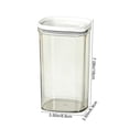 thumbnail image 3 of Transparent Airtight Food Storage Containers, Plastic Kitchen Jars for Snacks, Grains, Pantry Organization, Set of 4, 3 of 6