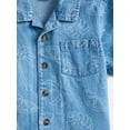 thumbnail image 6 of Wonder Nation Toddler Boys Chambray Shirt and Short Set, 2 Piece, Sizes 12M-5T, 6 of 7