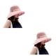 thumbnail image 3 of Qarigey Lady Sun Hat con hebilla Summer plegable Fisherman' Hats Mesh Wide Cap Transpirable al aire libre para Beach Headwear Pink Rosa tamaño libre 2piezas, 3 of 6