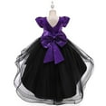 thumbnail image 4 of RUTAYY Children Girls Dress Round Neck Sparkly Sequins with Detachable Train Performance Party Gown Casual Holiday Dresses, 4 of 6