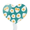 thumbnail image 2 of Sunny Side Eggs Pattern Heart Love Cupcake Picks Toppers Decoration Set of 6, 2 of 6