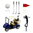 thumbnail image 2 of Adornos para tartas de cumpleaños de golf, decoración para selecciones de pasteles, adornos multiusos para magdalenas, decoraciones para pasteles para Carro Azul, 2 of 8