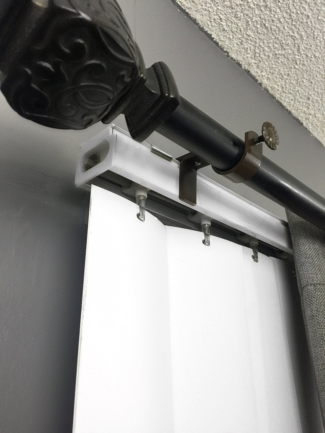 Details about   NoNo Bracket Curtain Rod Bracket attachment for Outside Mount Vertical Blinds