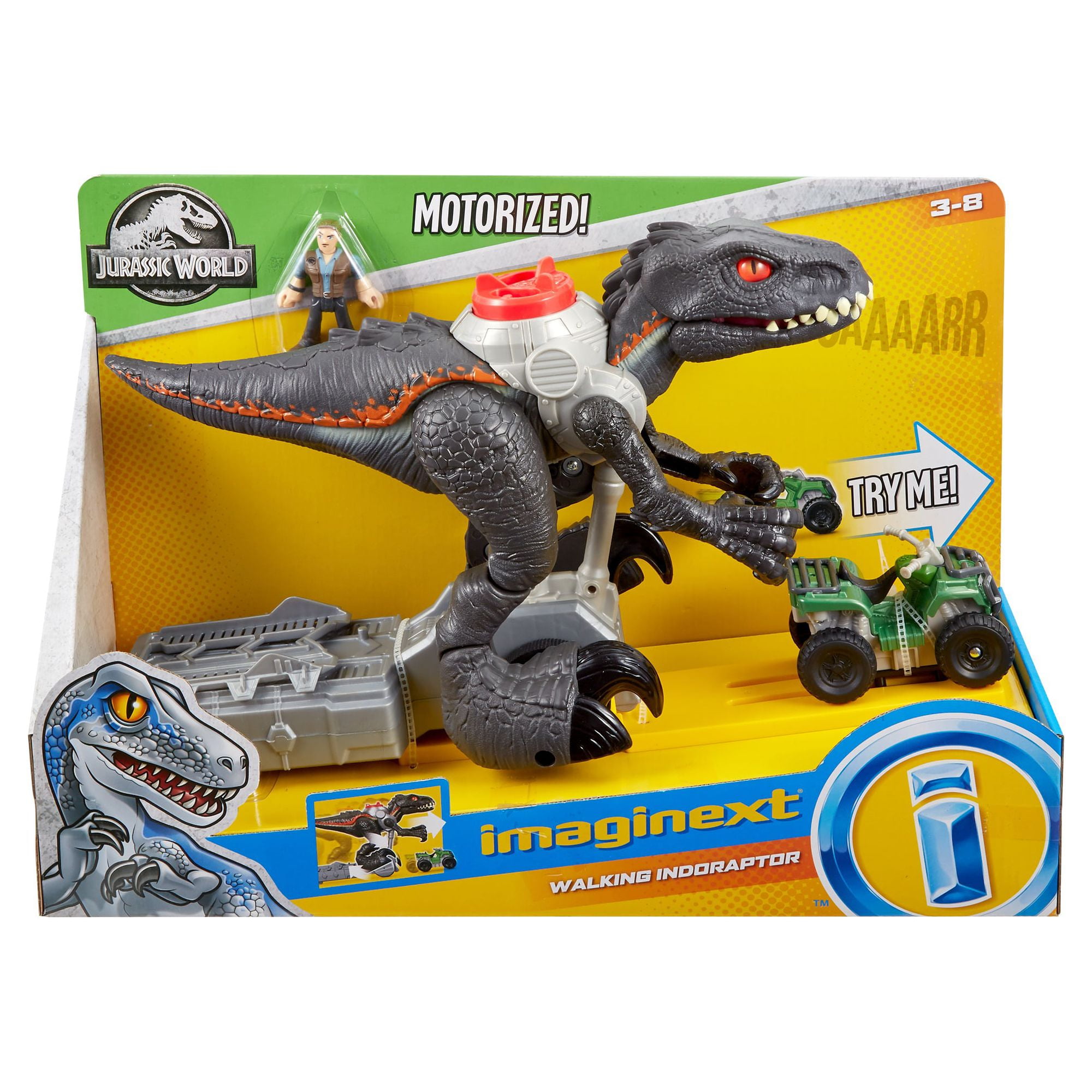 Imaginext jurassic world store walking indoraptor