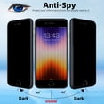 thumbnail image 4 of IH WIRELESS For iPhone 6 7 8 SE 2nd/3rd Anti-Spy Privacy Glass Screen Protector, 4 of 8