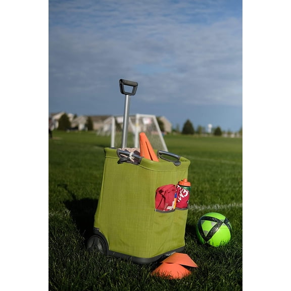 GCSS-11G-COM Collapsible Soft-Sided Folding Garden Cart, 150-Pound Capacity, Green