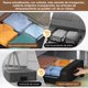 thumbnail image 5 of 2Pcs Contenedores de Almacenamiento Debajo con 6 Bolsa de Almacenaje, 80 X 43.5 X 16 cm, Contenedores de Almacenaje Debajo de La Cama con Ruedas, para Ropa y Edredones,Zapatera Organizador, 5 of 18