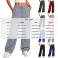 thumbnail image 3 of hotojiny Womens Hiking Pants Lightweight Quick Dry Travel Golf Cargo Pants Loose Fit Elastic Waist Drawstring Sweatpants with Pockets, 3 of 7