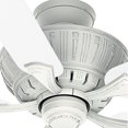 thumbnail image 4 of Casablanca Coletti 54 Inch Indoor Cottage Style White Ceiling Fan with Downrods, 4 of 5