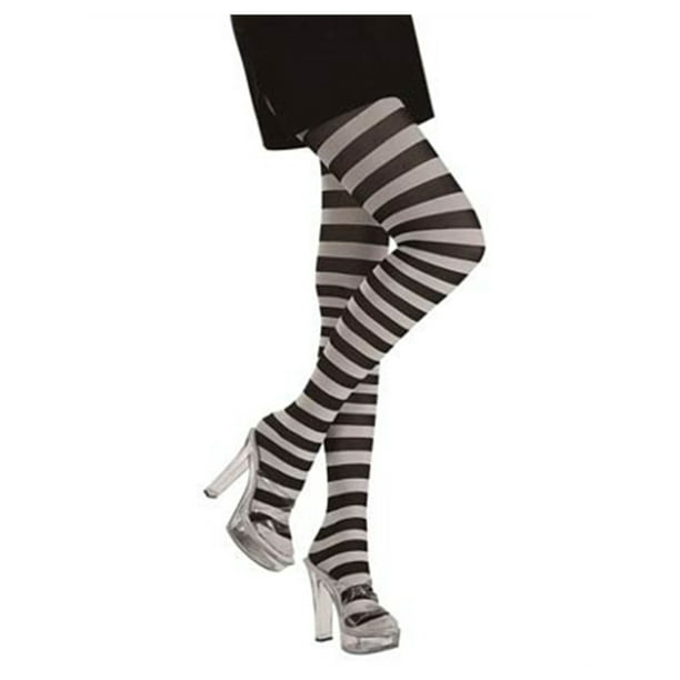 Rubie's Rubies Costume Co Womens Black and White Striped Wednesday