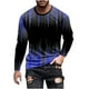 thumbnail image 2 of Blusas y camisas de manga larga con cuello redondo para hombre, blusa informal de manga larga con cuello redondo y estampado., 2 of 5