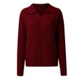 thumbnail image 4 of Fgnfyis Women Pullover Sweater Stylish Knit Top for Casual Outings Comfortable Fit Versatile for Spring Fall Winter RD1 XL, 4 of 6