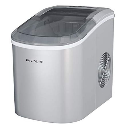 FRIGIDAIRE EFIC189-Silver Compact Ice Maker, 26 lb per Day, Silver