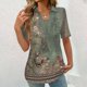 thumbnail image 2 of Camisetas de Manga Corta Impresa Casual para las Mujeres, Camisetas Cortas para las Mujeres Primavera Verano, 2 of 5