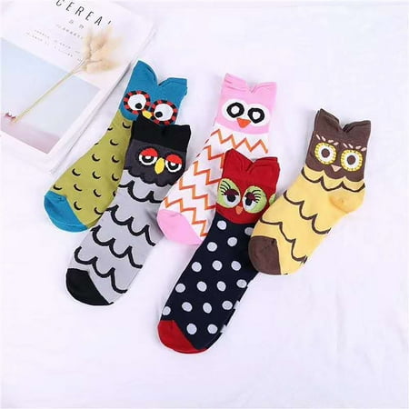 

JNGSA Women s Lovely Animal Printing 5 Pairs Of Casual Cat And Dog Socks Clearance