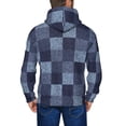 thumbnail image 5 of Zip Up Hoodies for Men - Blue Gingham Buffalo Check Long Sleeve Comfrt Men'S Fashion Hoodies & Sweatshirts, Jackets for Men Hoodies Pullover Clothing Clothes with Pouch, 5 of 5