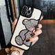 thumbnail image 2 of Funda De Teléfono Con Purpurina Diamond Bear Bling Para iPhone 14 12 11 13 Pro Max X XR XS 7 8 Plus SE3 Carcasa De Cuero Chapado De Lujo Silicona Suave Cubierta Trasera, 2 of 4