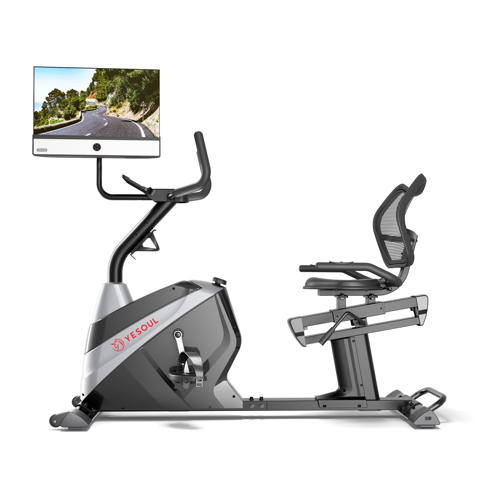 Yesoul Recumbment Bike J1M Plus(Bike witth Screen) exercise stationary bicycles workout bicycles for home gym leg exerciser while sit indoor cycle exercise bicycles
