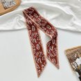 thumbnail image 4 of Bibifish Womens Skinny Scarf Vintage Floral Neck Scarf For Hair Bags Neck Wrist Waist Handbag Handle Wrap Ponytail Scarf Belt, 4 of 4