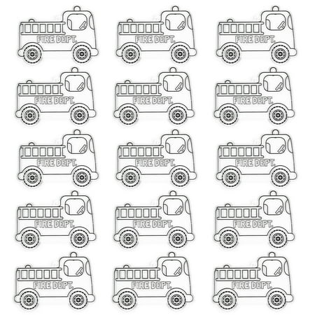 Fire Truck Sun Catchers, by Hello Hobby 15-Count