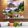thumbnail image 3 of Mountain Lake Between Mountains - Large Landscape Canvas Art, 3 of 4