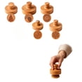 thumbnail image 3 of CookMate Wooden Cookie Stamp Embossing Mold With Handle Carved Pattern For Christmas Holiday Home Baking Dough Pie Crust Decoration, 3 of 5