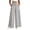 Gray, variant on Womens Cotton High Waisted Gaucho Pants Drawstring Pleated Design Palazzo Trousers with Pockets Casual Vacation Beach Pants Black