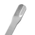 thumbnail image 2 of Spatula with Raised Center, 5.75" - Stainless Steel, Polished - Dual Ended, Flat End & Scoop End - Eisco Labs, 2 of 4