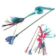 thumbnail image 3 of Cat Wand Funny Ribbon Interactive Tassel Cat Teaser Cat Toy Kitten Toy, 3 of 10
