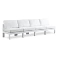 thumbnail image 1 of Meridian Furniture Nizuc Canapé Modulaire d'Extérieur Blanc pour Patio, 1 of 9
