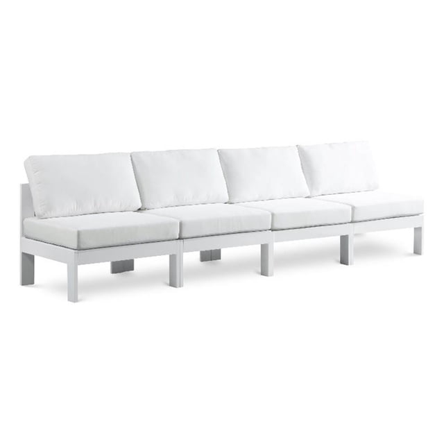 Meridian Furniture Nizuc White Outdoor Patio Modular Sofa