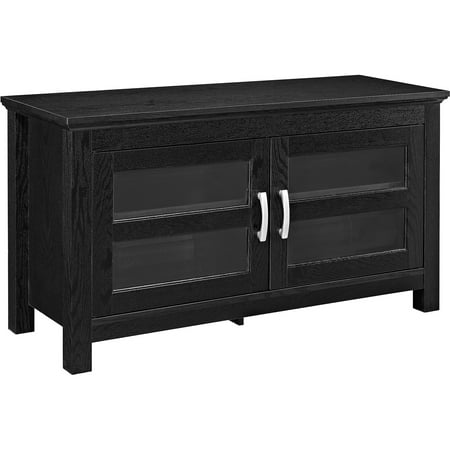 Walker Edison - Double Door TV Stand for Most Flat-Panel TV's up to 48" - Black
