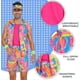 thumbnail image 4 of Ken Costume Halloween Cosplay Couples Outfits Swimwear Suit 80s 90s Workout Costume Party Clothing For Adult Mens 26s, 4 of 5