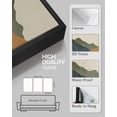 thumbnail image 2 of SHENIFY Watercolor Mountain Wall Art 16x24in3pcs Black Framed Nature Laker Landscape Painting Sun Rises Boho Farmhouse Rustic Room Decor, 2 of 7