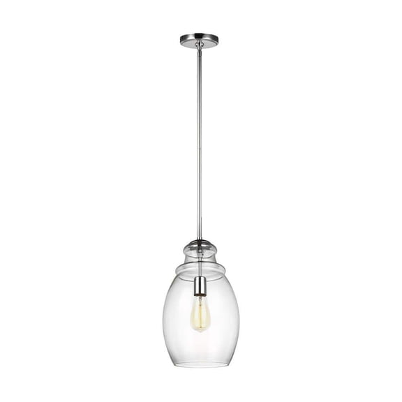 Open Box Sea Gull Lighting Marino 1-Light Pendant in Chrome