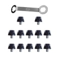 thumbnail image 2 of MAGIDEAL 12Pcs Rugby Shoes Studs Track Shoes Accessories Professional M5 Turf Anti Slip Soccer Studs Football Boot Spikes for Training Height 9mm, 2 of 8