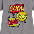 thumbnail image 3 of Instant Message - Pop Art Bubbles - Toddler & Youth Girls Fleece Dress, 3 of 6