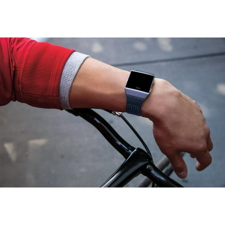 Band Leather Large Watch Strap for Fitbit Ionic - Midnight blue