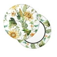 thumbnail image 2 of Balery Watercolor Bright Sunflowers Velvet Round Bar Chair Cushion Cover Adjustable, Protects From Scratches And Stains, Soft & Washable Ideal For Wooden And Metal Stools - 12 Inch, 2 of 7