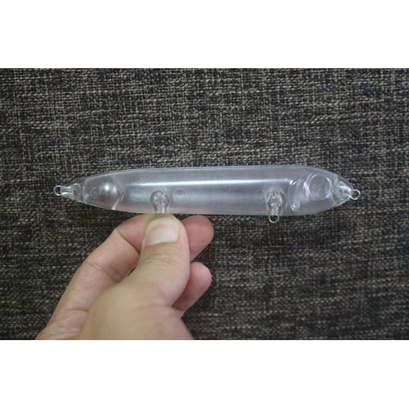10 Pcs 5" Unpainted Fishing Super Spooks Topwater Walk Dog Hard Lures Body