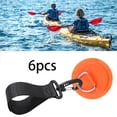 thumbnail image 6 of 6Pcs Holder Straps Paddle Clips Inflatable Boat Paddle Storage PVC Patch Oars Keeper for Paddle Board, Watercraft, Rowing, Canoe Orange, 6 of 9